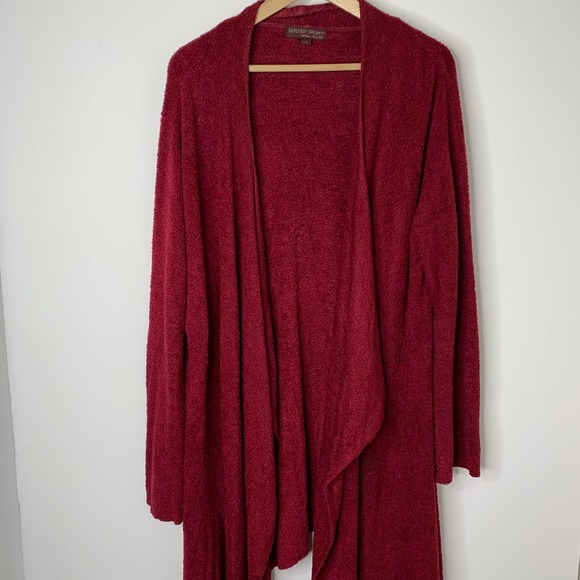Barefoot Dreams Burgundy Cardigan - Picture 5 of 11